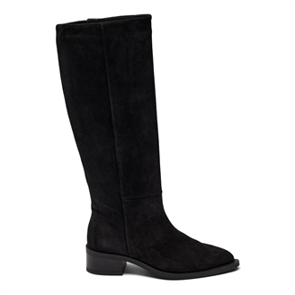 Pavement Finka Lange støvler Black suede